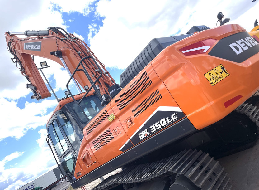 First Develon DX350LC-7 Narrow Track Excavator in Spain